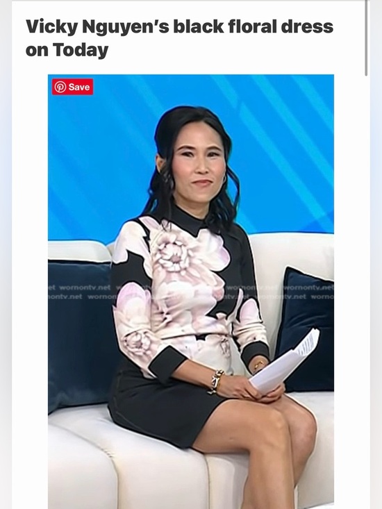 Ted Baker Kida Women Black floral collared dress Ted Size 1 = 4 Party Cocktail - Picture 5 of 12